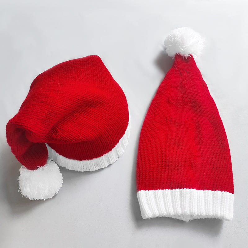 Christmas Warm Fur Ball Knitted Hat 2
