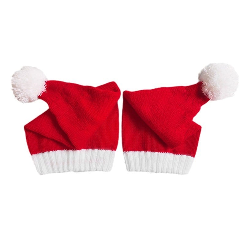 Christmas Warm Fur Ball Knitted Hat 3