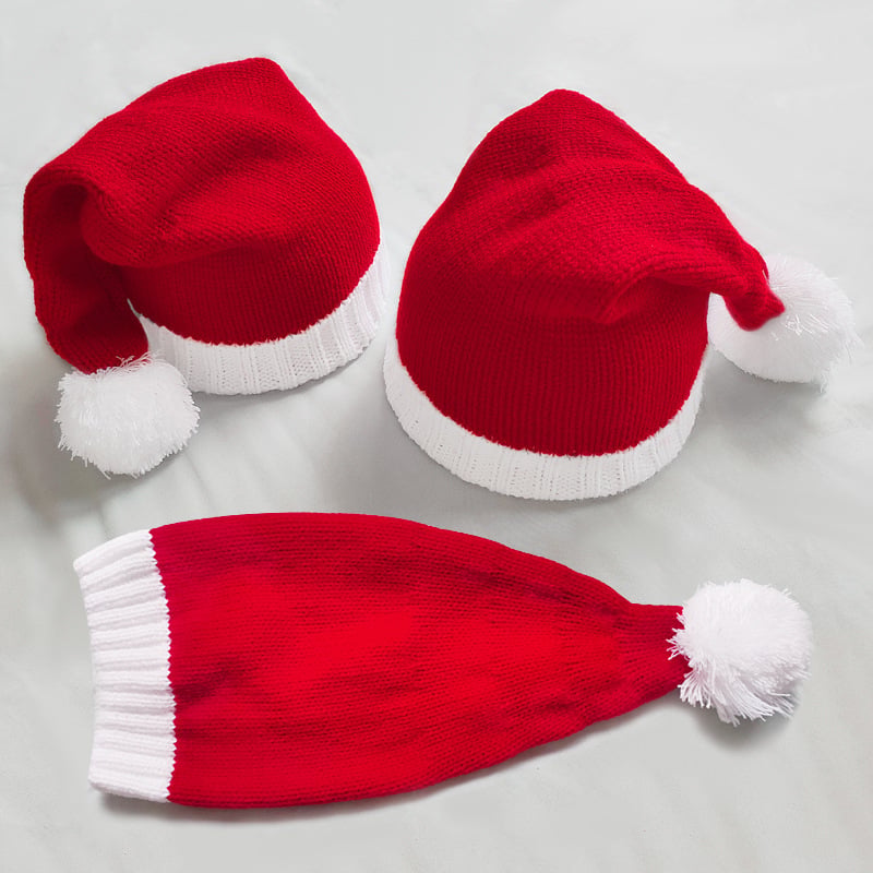 Christmas Warm Fur Ball Knitted Hat 7