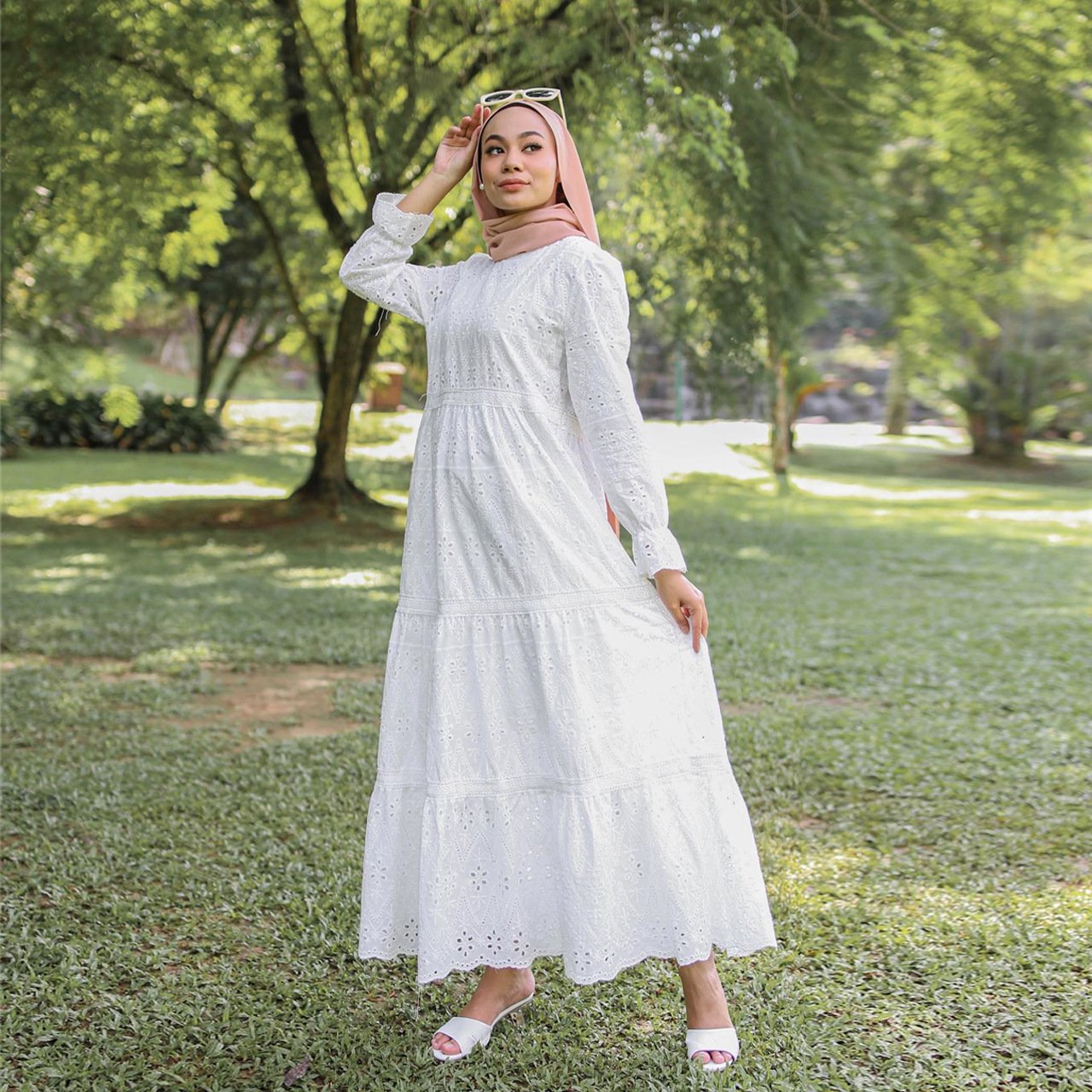 Hollow Lace Dress Image 11