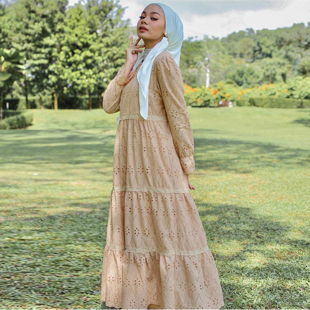 Hollow Lace Dress Image 6