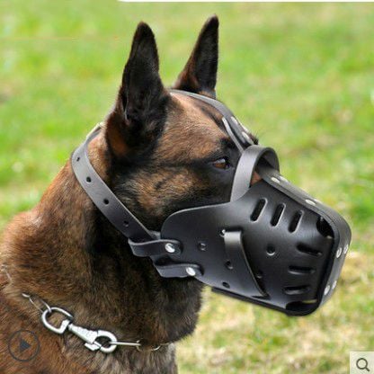 Cowhide Dog Muzzle - Size Options