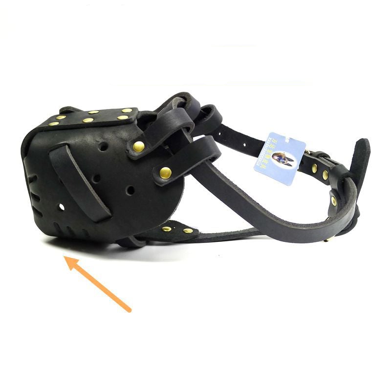 Cowhide Dog Muzzle - Durable Material