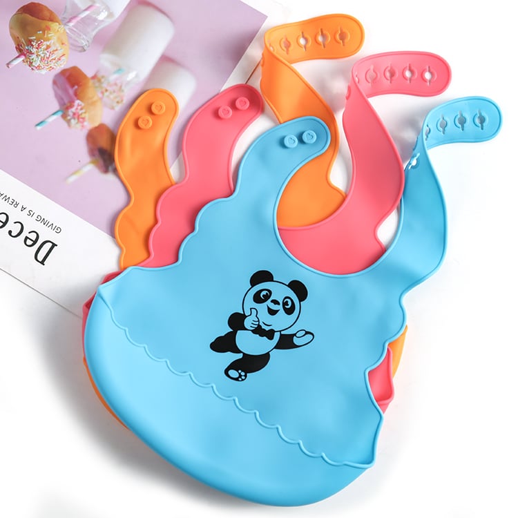 Baby Eating with Bib