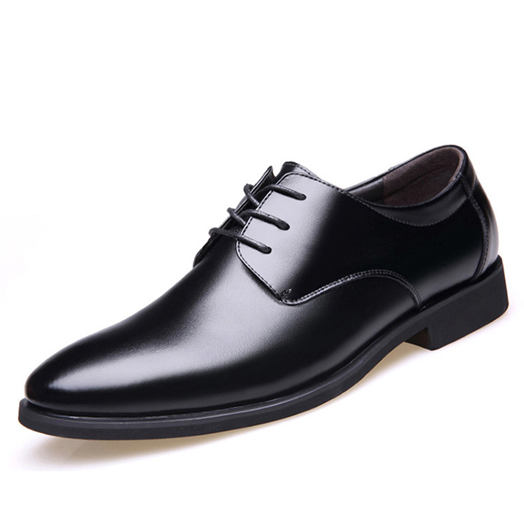 Daily Pointed Formal Leather Shoes Image 4