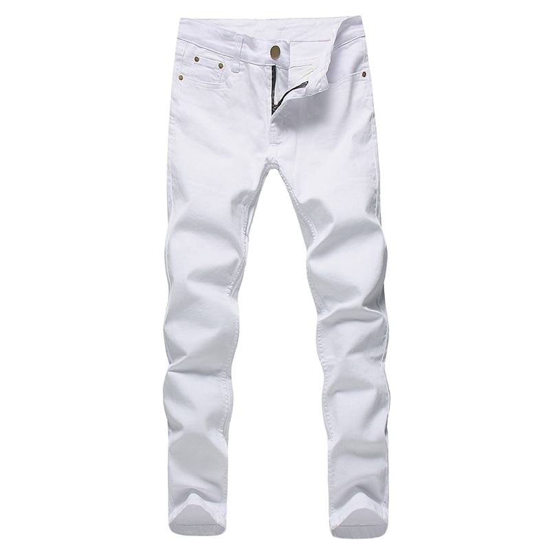 White Slim-Fit Pants Style 1