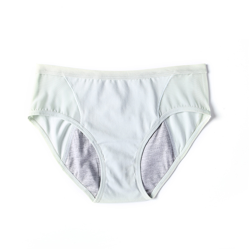 Cotton Crotch Sanitary Pants in Grey