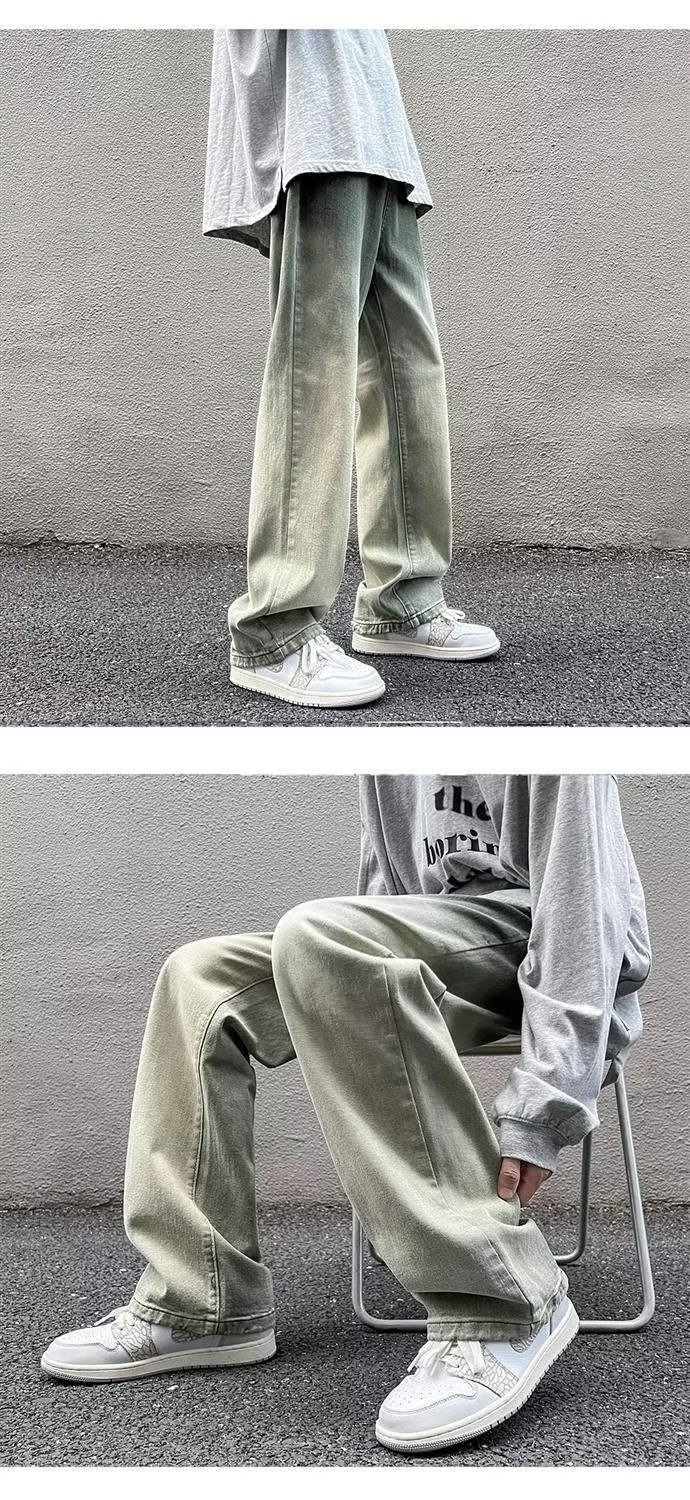 Wide-leg Straight Pants Image 3