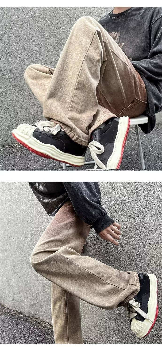 Wide-leg Straight Pants Image 4