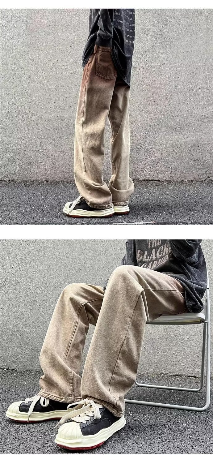 Wide-leg Straight Pants Image 1