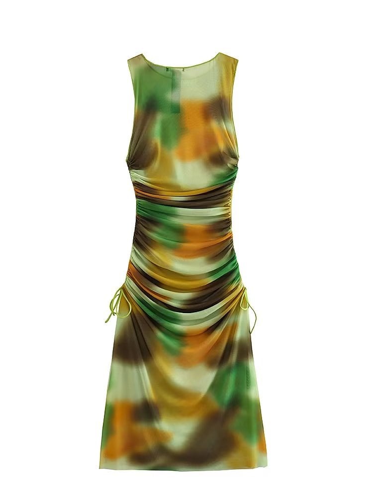 Sleeveless Pleated Skirt 3
