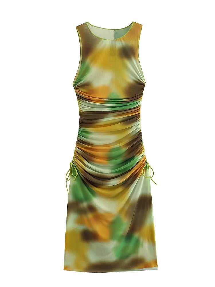 Sleeveless Pleated Skirt 2