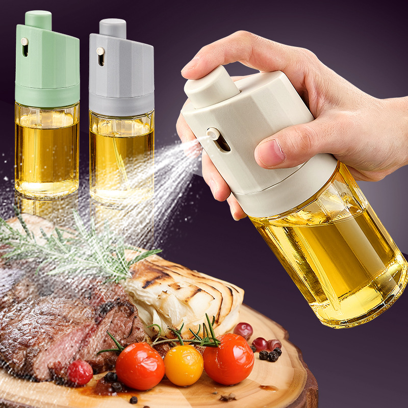 Kitchen Gadget 2-in-1 Glass Oil Bottle