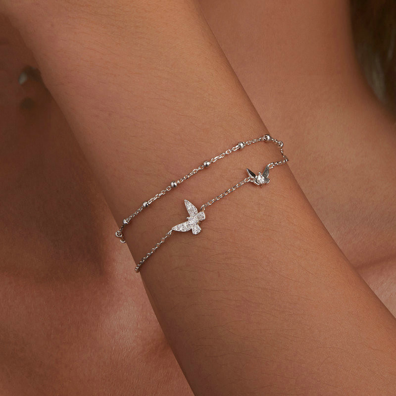 Women's Fashion Double-layer Butterfly Bracelet 3