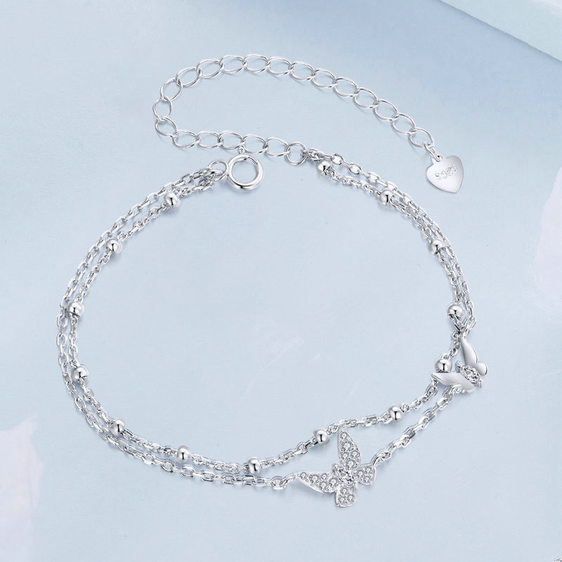 Women's Fashion Double-layer Butterfly Bracelet 2