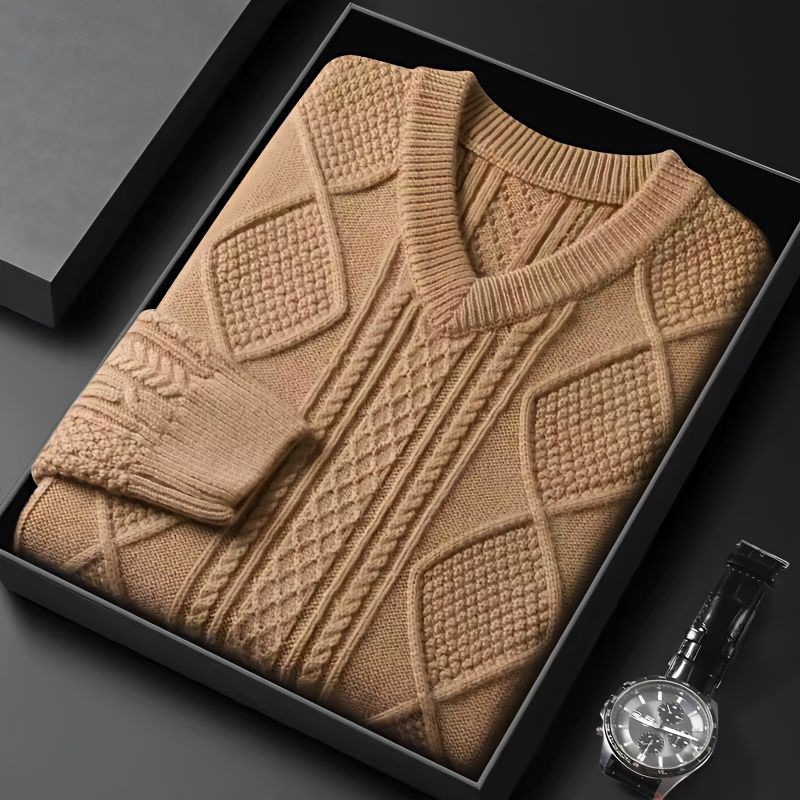Men's Thickened Thermal Base Sweater Image 8