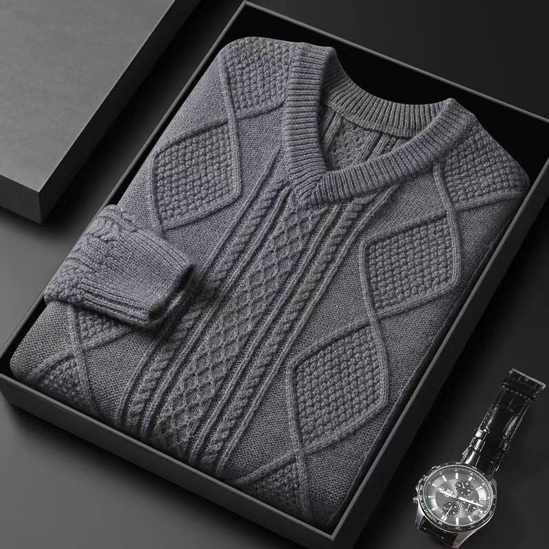 Men's Thickened Thermal Base Sweater Image 4