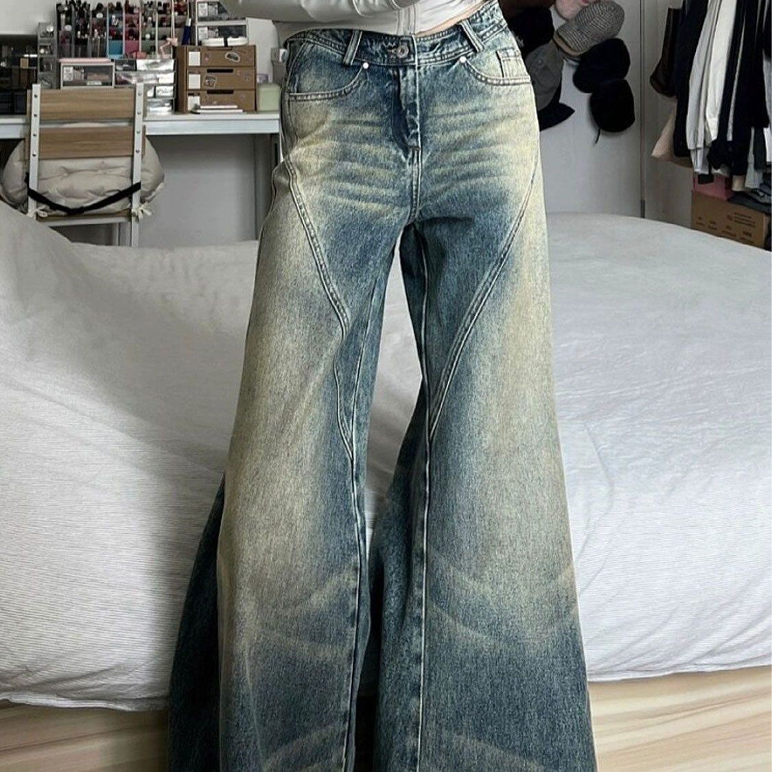 American Retro Hot Girl Jeans Street 4