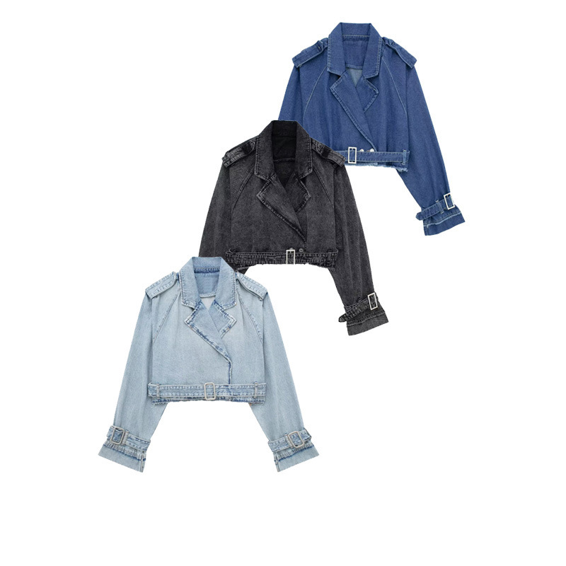Gray Denim Blouse