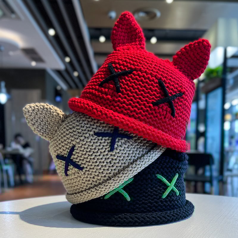 Cute Cat Ears Woolen Cap - Image 2