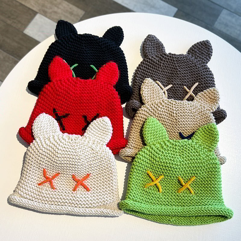 Cute Cat Ears Woolen Cap - Image 3