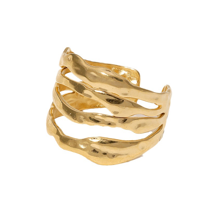 Stainless Steel Irregular All-match Titanium Steel Ring