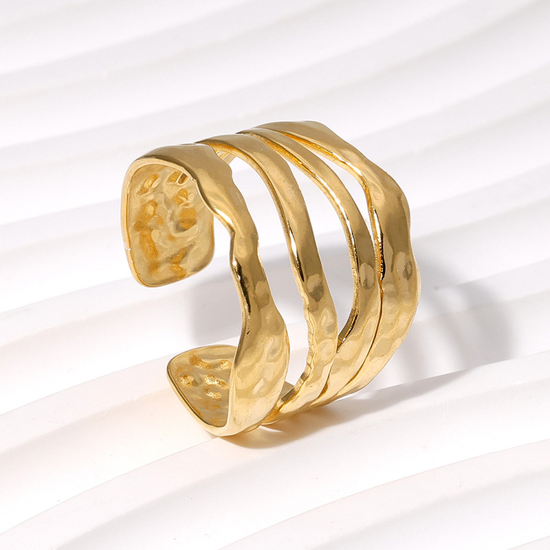Geometric Ring Gold