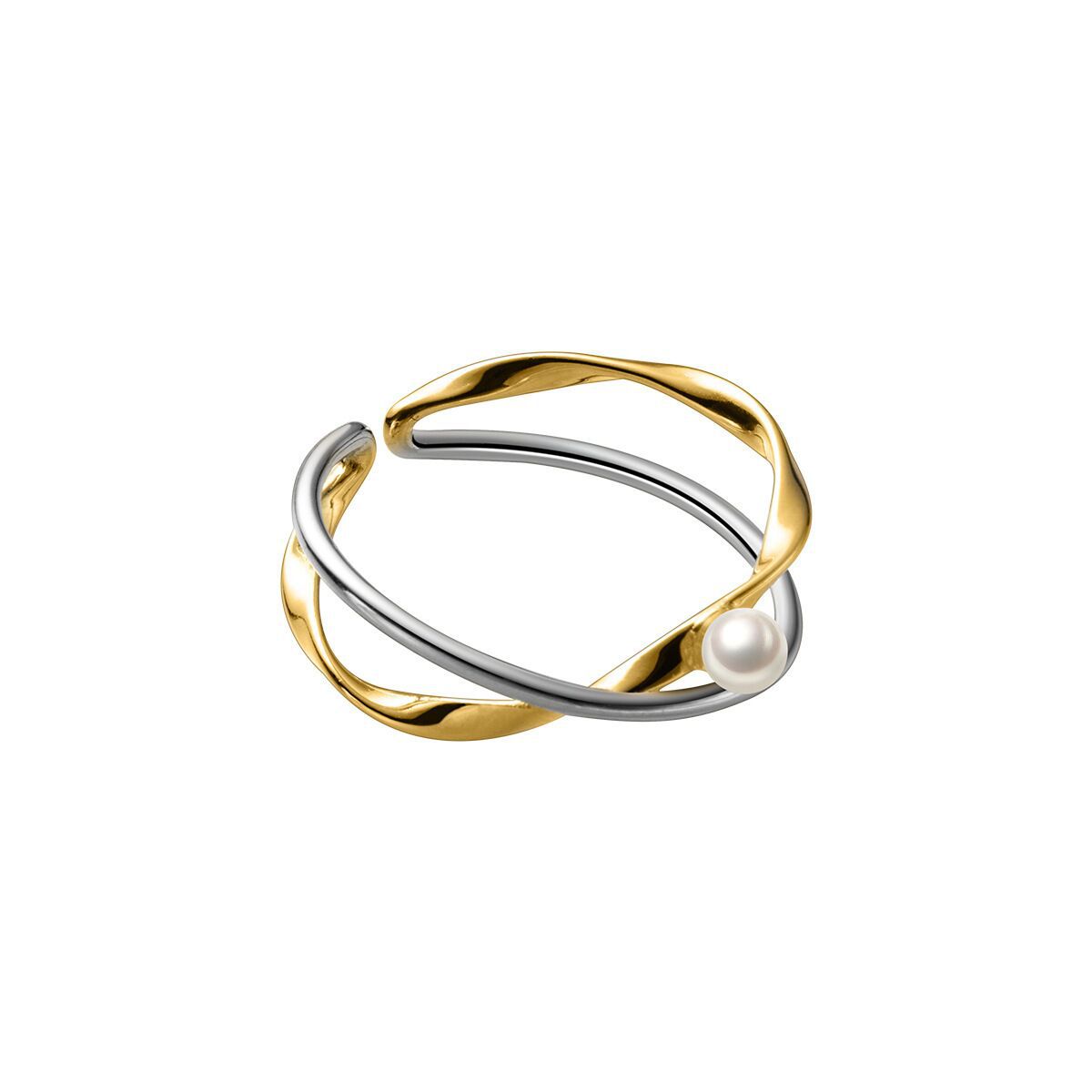 Cross Pearl Ring Image 4