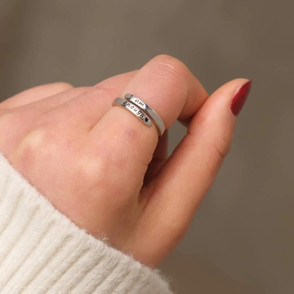 Stylish Women's Ring - White Gold Color