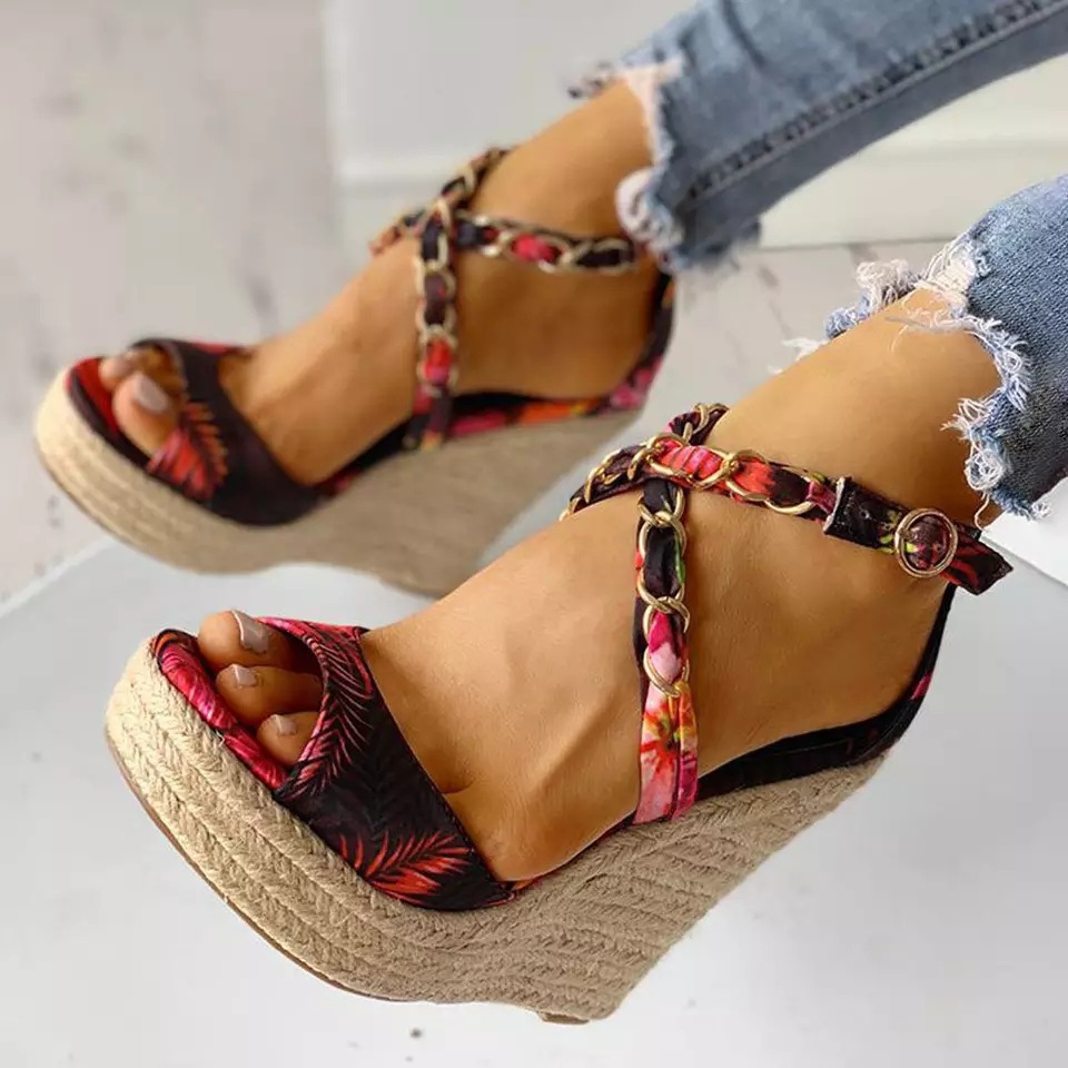 Plus Size Women's Wedge Heel Sandals