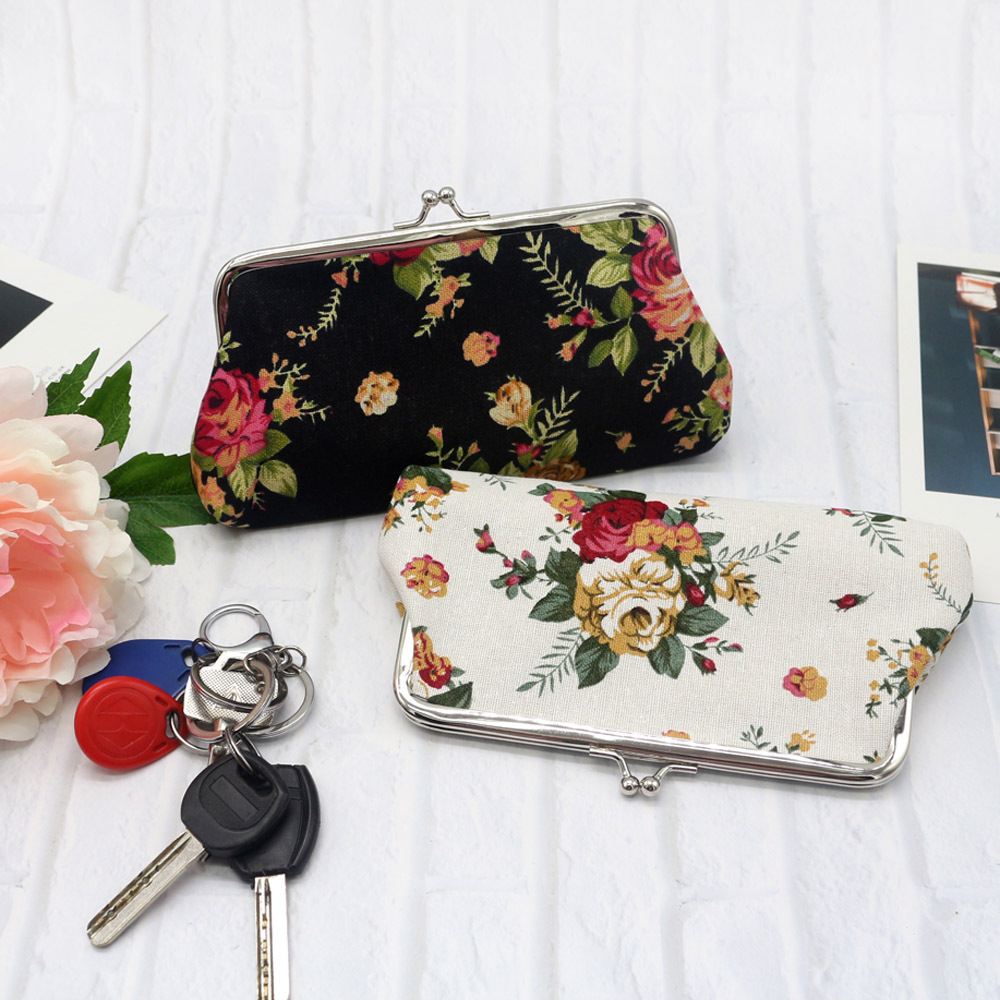 Women's Fabric Wallet - White