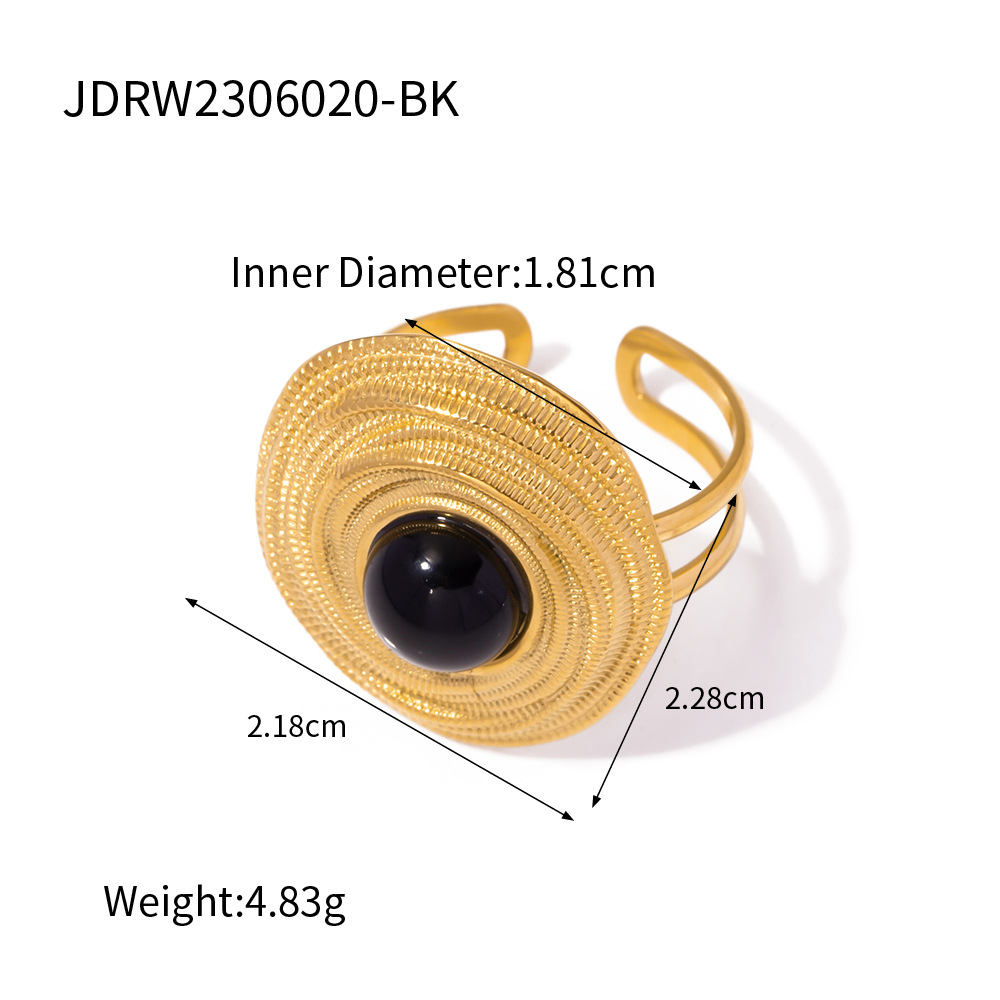 Retro Affordable Luxury Trendy Court Eye Coil Ring Image 2