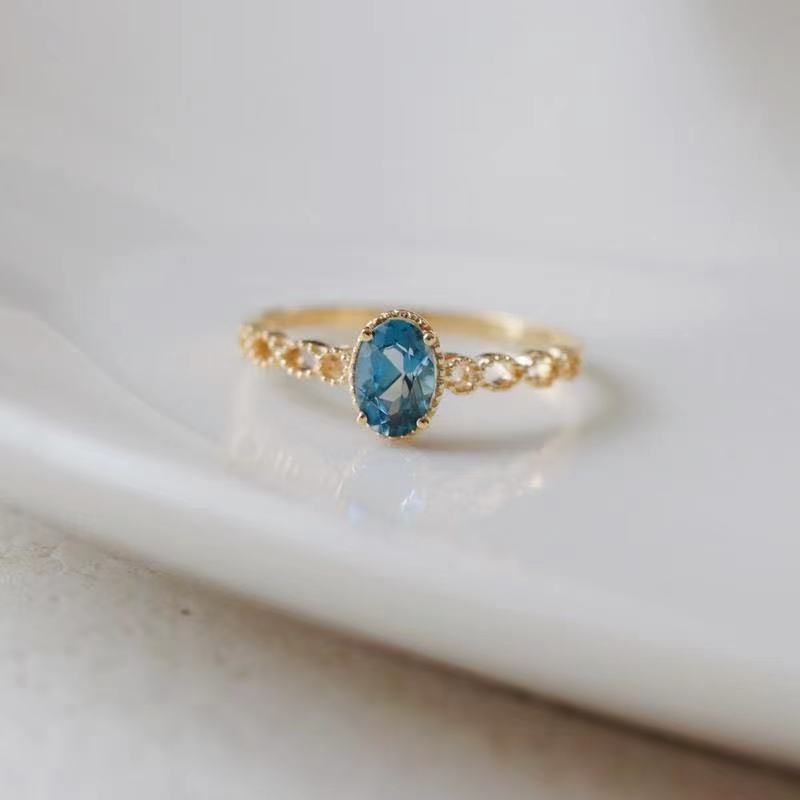 Ocean Blue Stone Ring 3