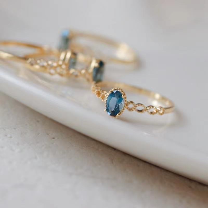 Ocean Blue Stone Ring 1