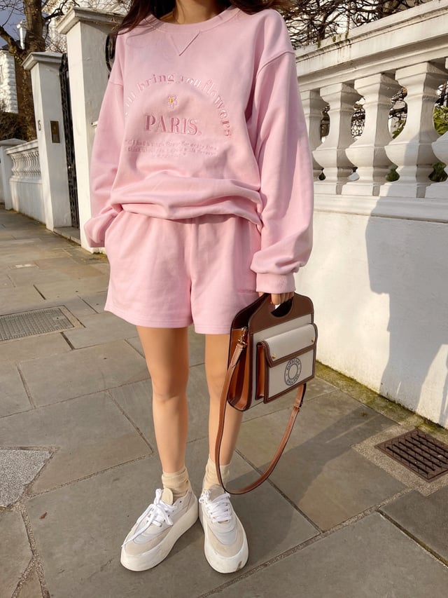 Round Neck Embroidered Letter Sweater