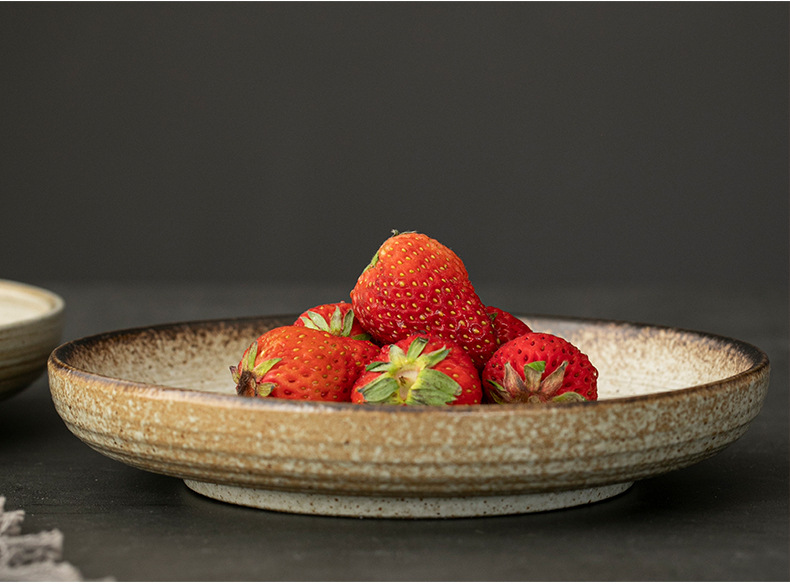 Stoneware Plate Blue