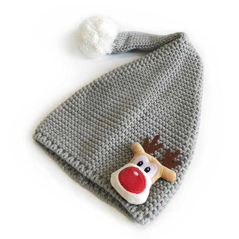 Flat Brim Knitted Wool Hat