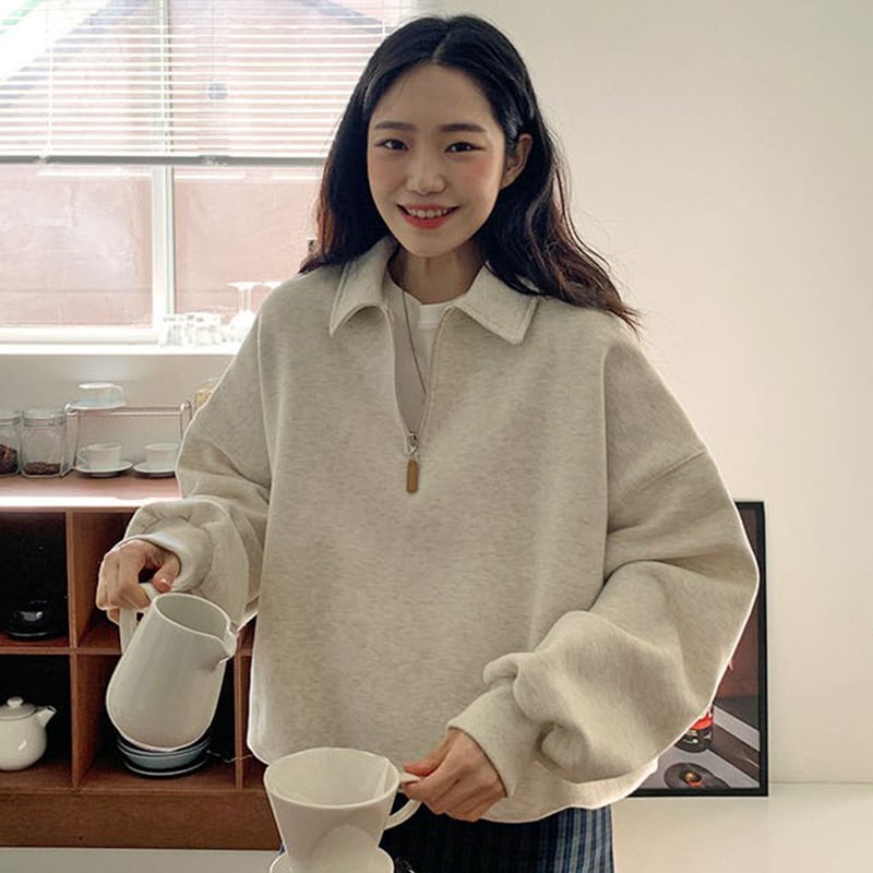 Lazy Casual Long Sleeve Sweatshirt Image 4