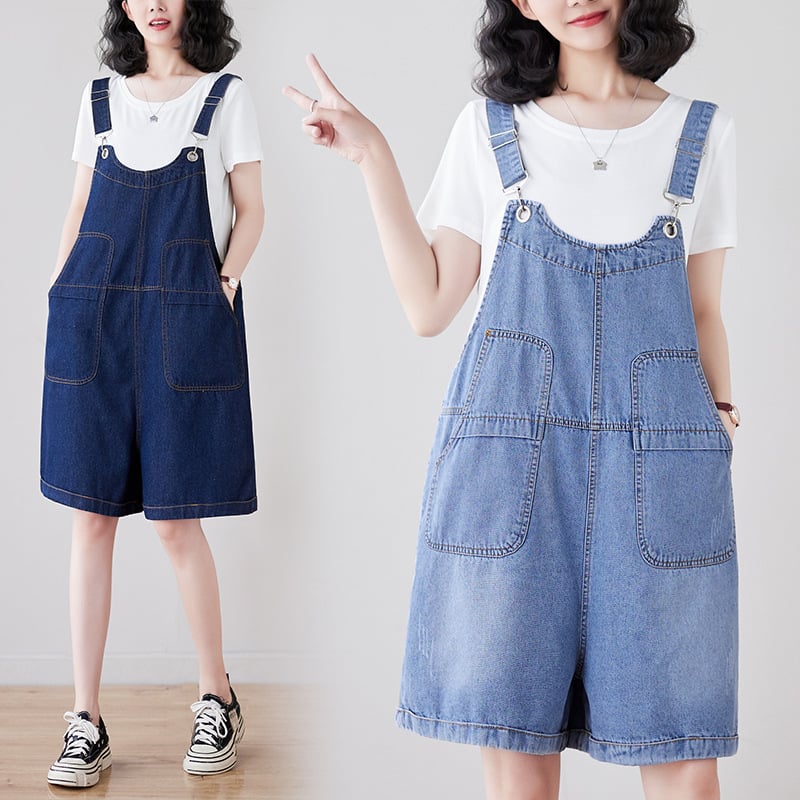 Loose Fitting Fashionable Denim Straps Image 5