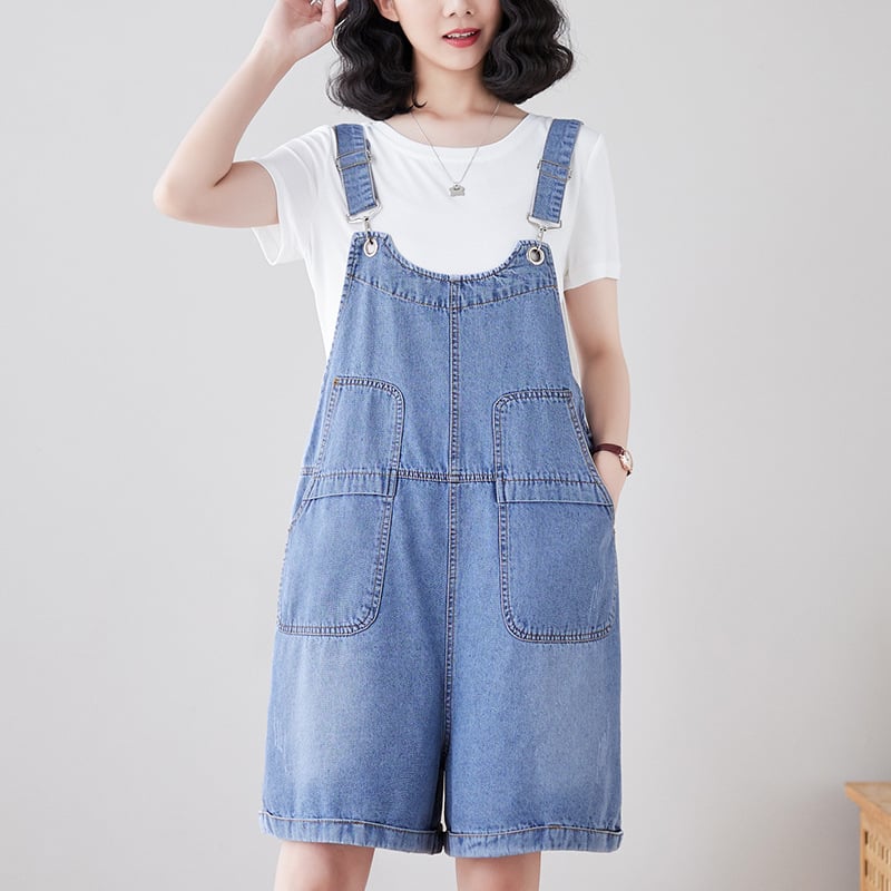 Loose Fitting Fashionable Denim Straps Image 2