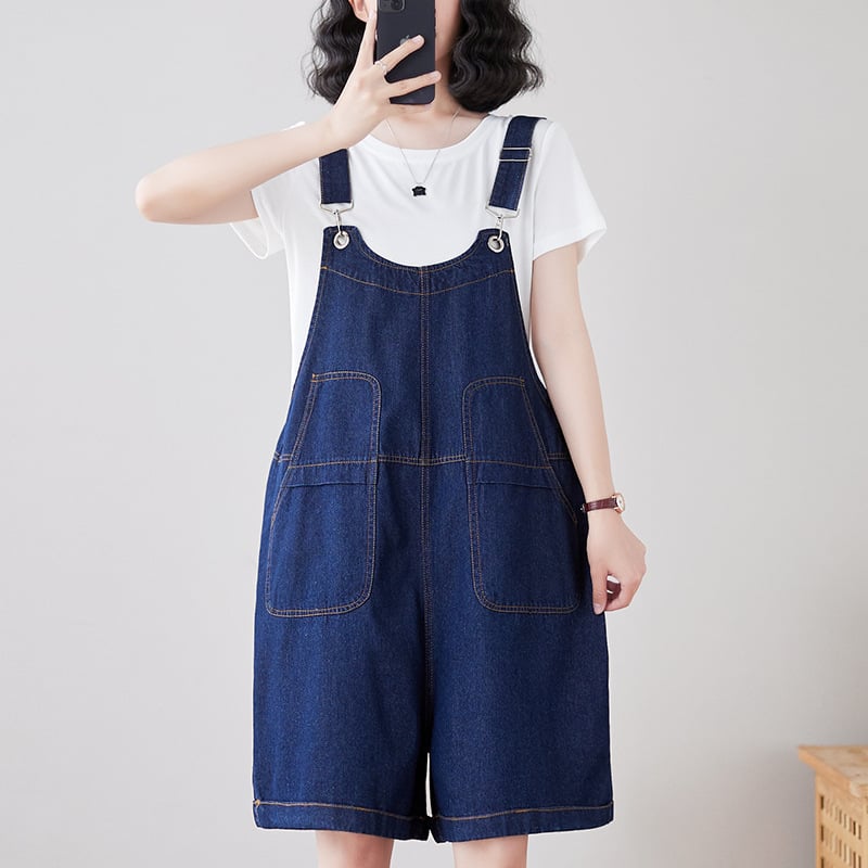 Loose Fitting Fashionable Denim Straps Image 3