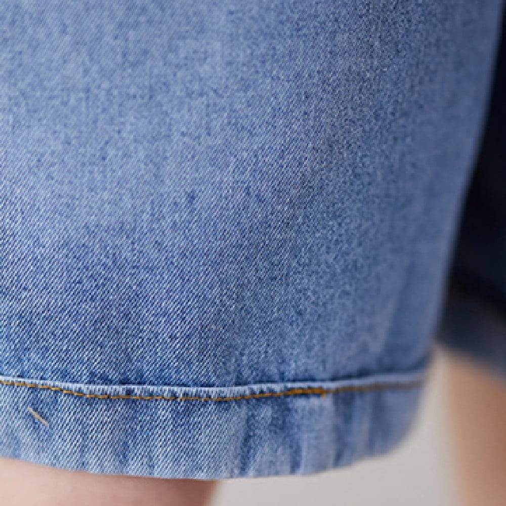 Loose Fitting Fashionable Denim Straps Image 6