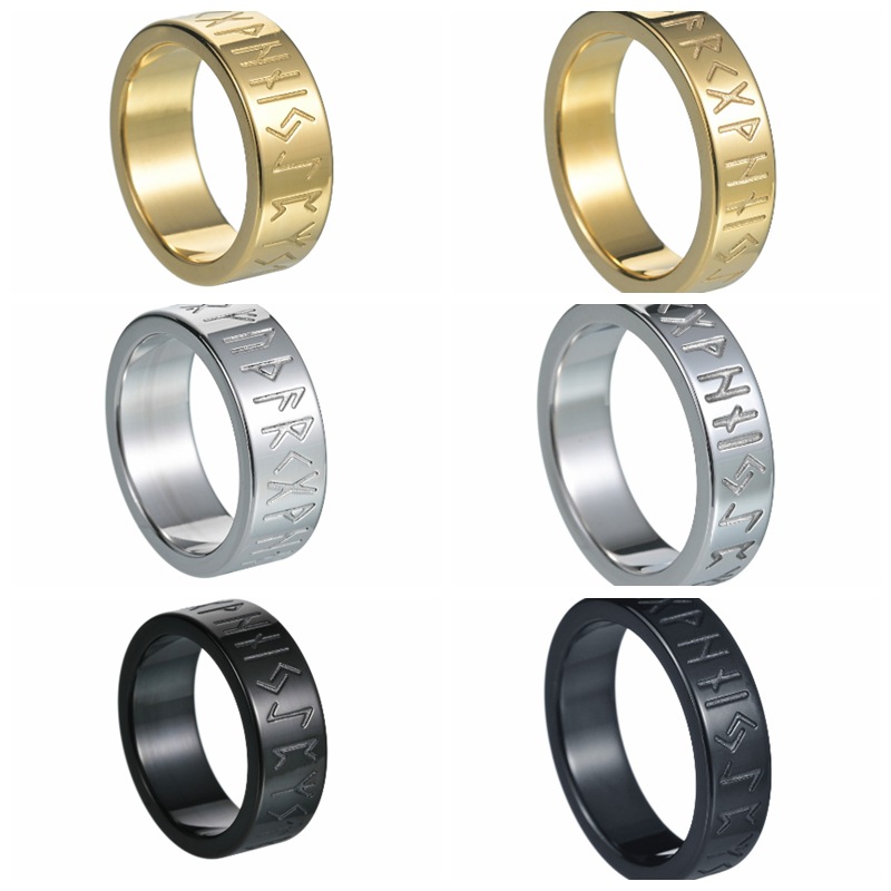 Viking rune ring detail