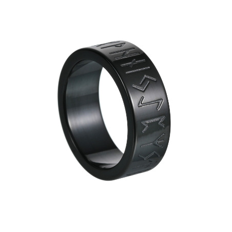 Titanium steel Viking ring
