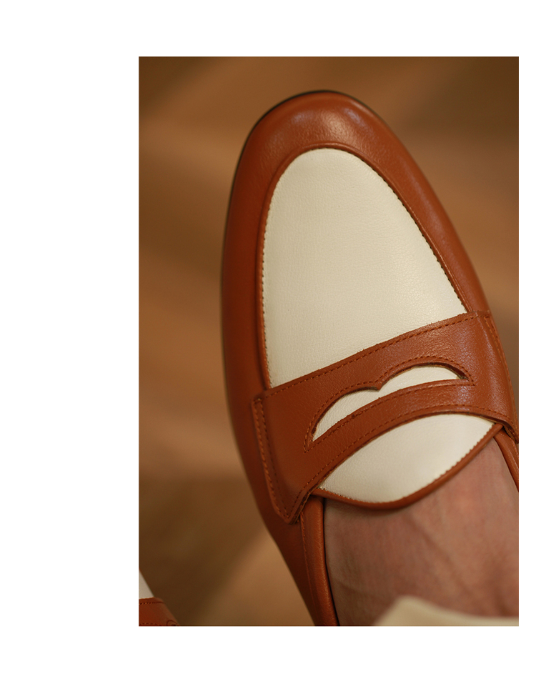 Men's Champagne Trendy Casual Leather Shoes 2