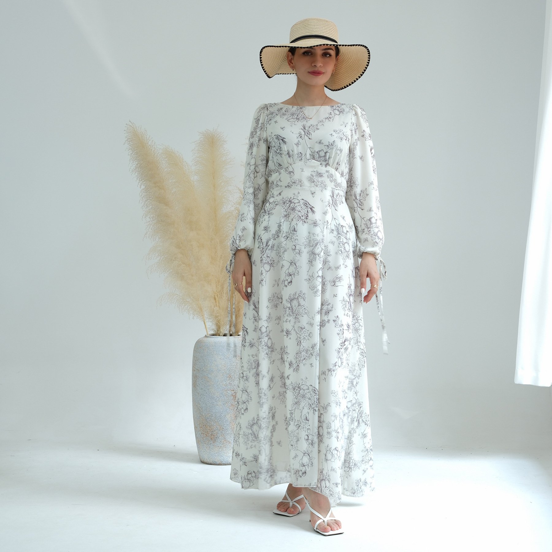 Pure Beauty Printed Ankle Length Dress Image 3