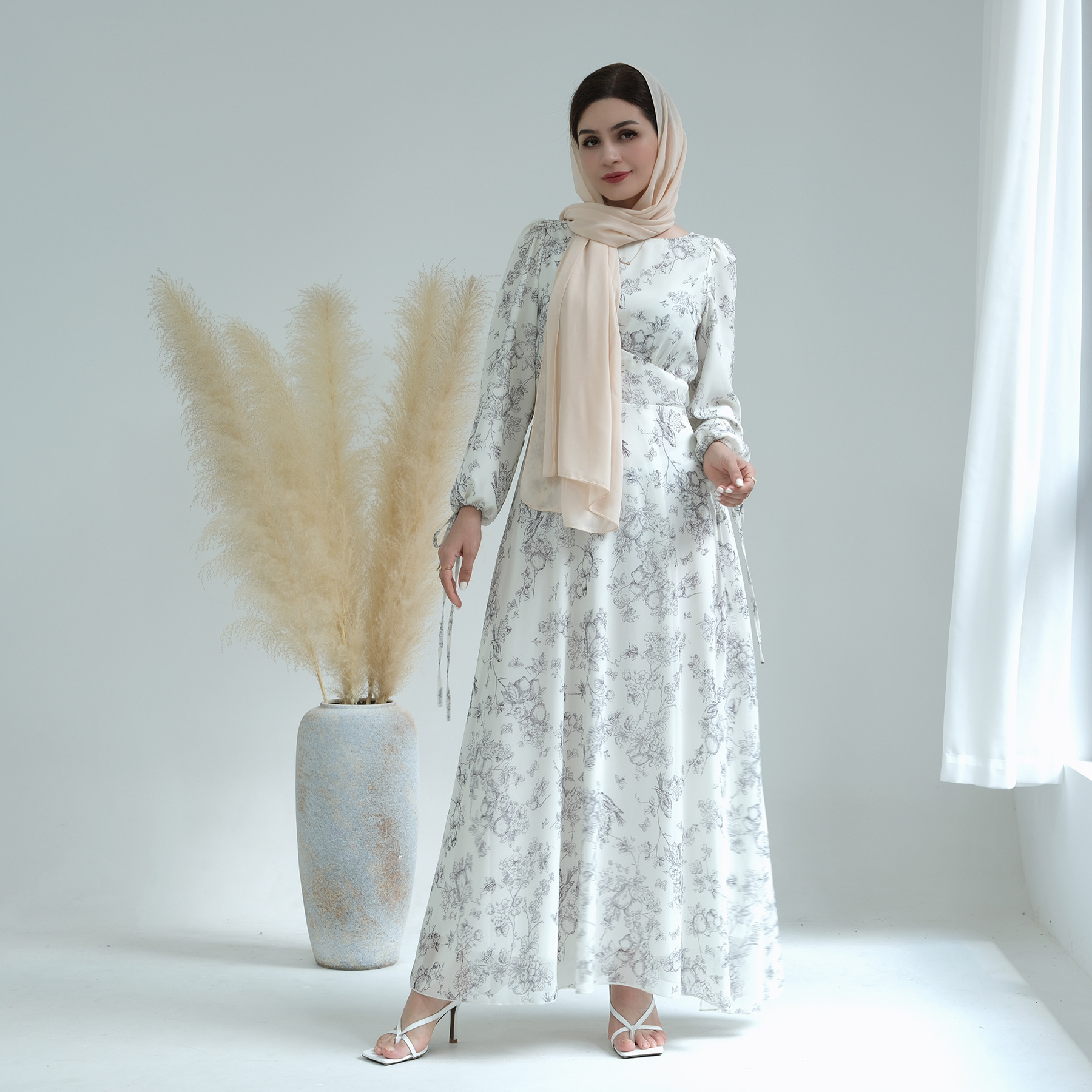 Pure Beauty Printed Ankle Length Dress Image 5