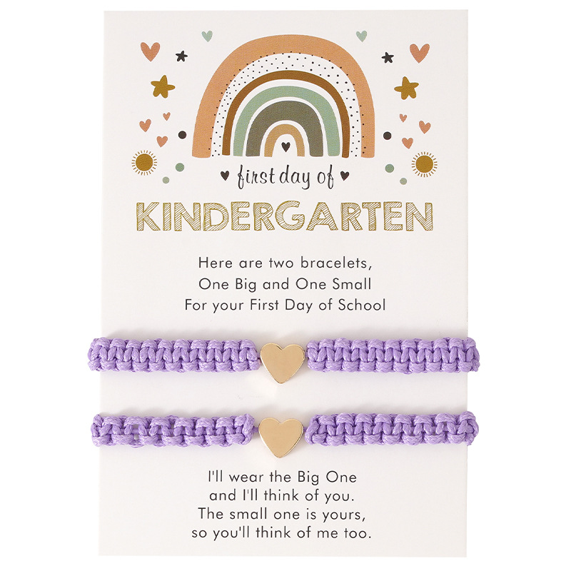 Hand Weaving Bracelet Golden Love Couple 2