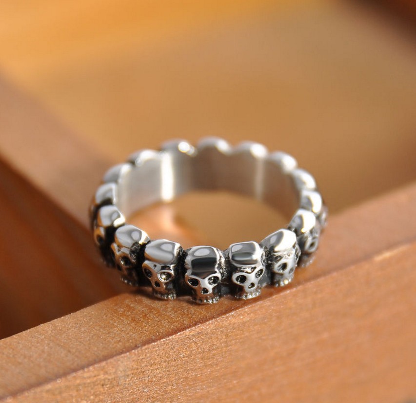 Retro Skull Ring 3