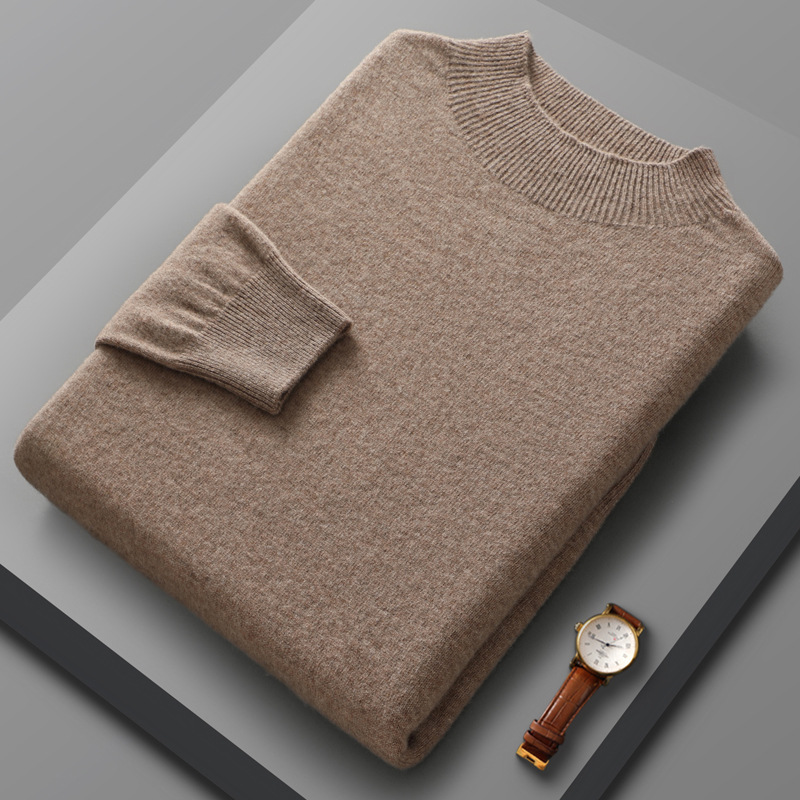 Men's Fashion Casual Half Turtleneck Sweater